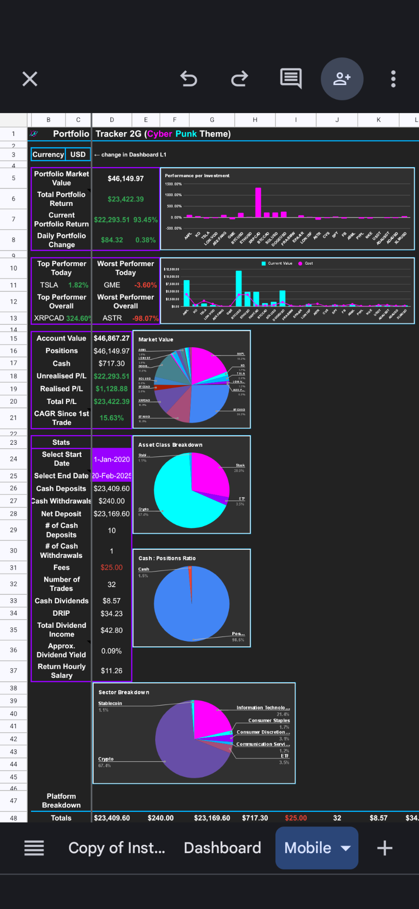 Portfolio Tracker 2G