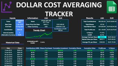 Dollar Cost Averaging Tracker