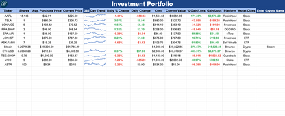 Portfolio Tracker 1G Prototype
